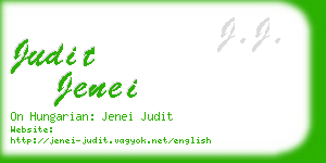 judit jenei business card